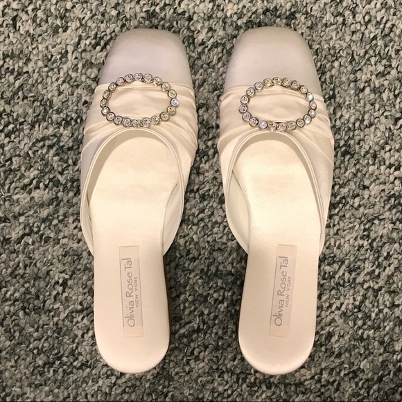 Olivia Rose Tal Satin Slippers - Picture 2 of 6